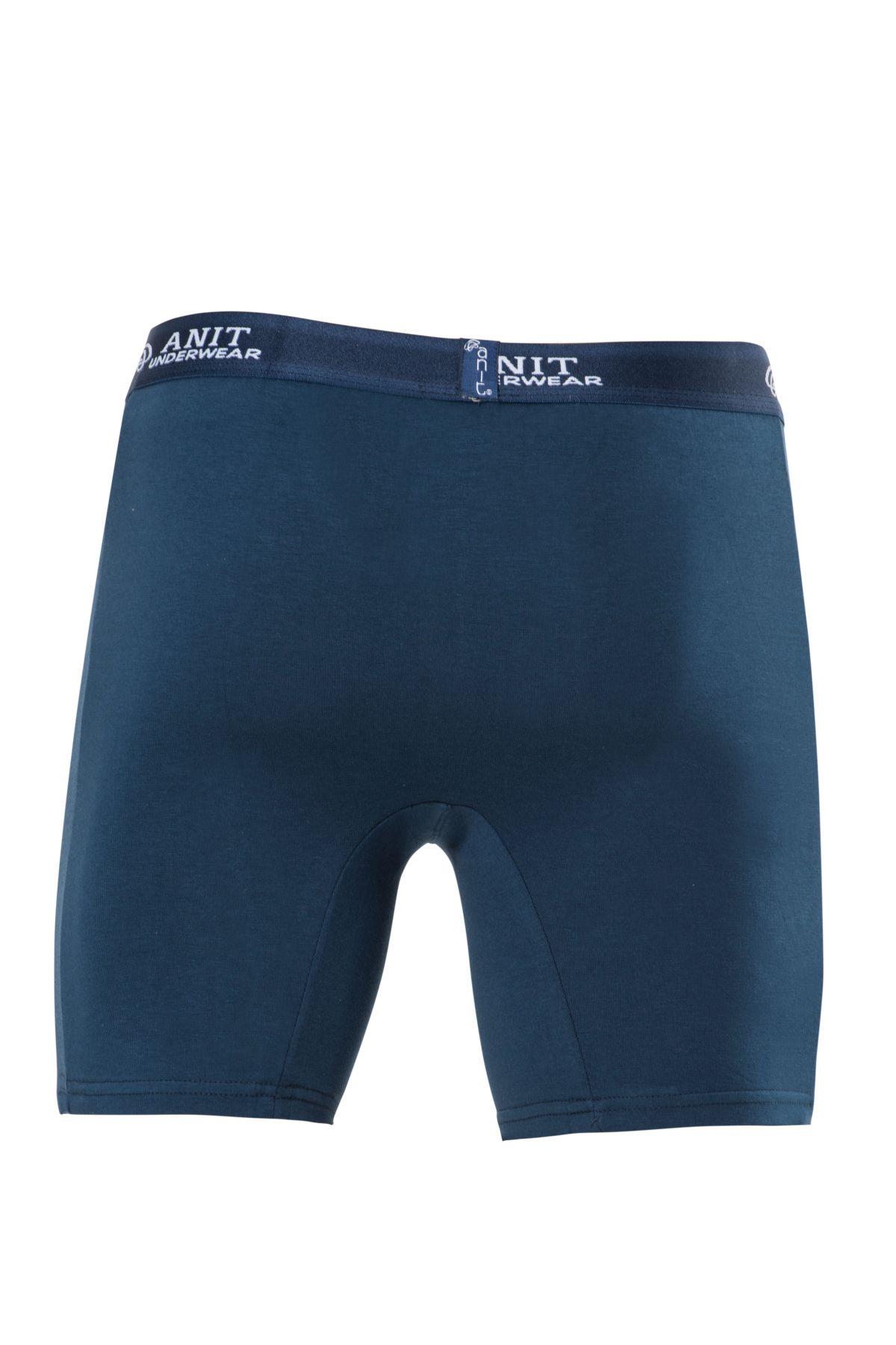 BoxerAnıt Düğmeli Likralı Penye Erkek Uzun Boxer