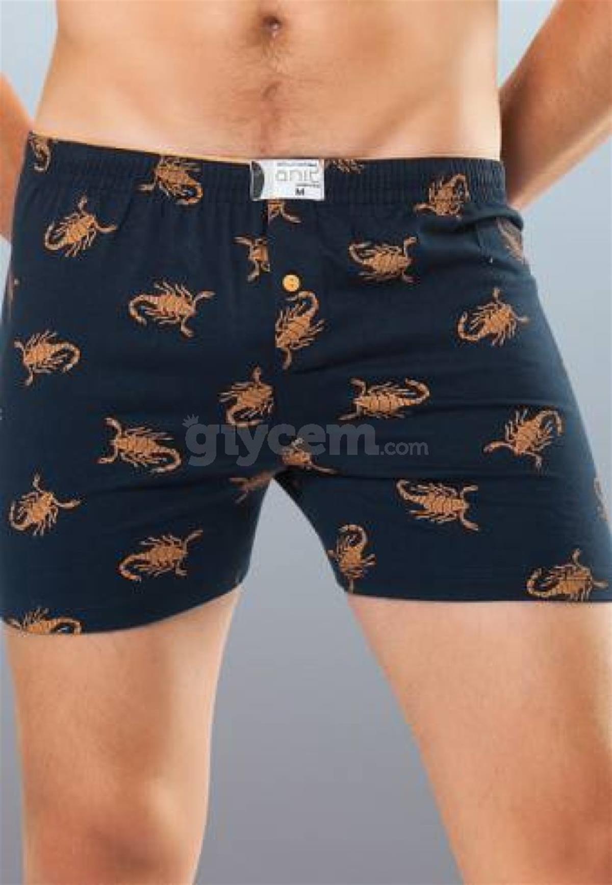 BoxerAnıt1162 Penye Empirme Pamuklu Erkek Boxer