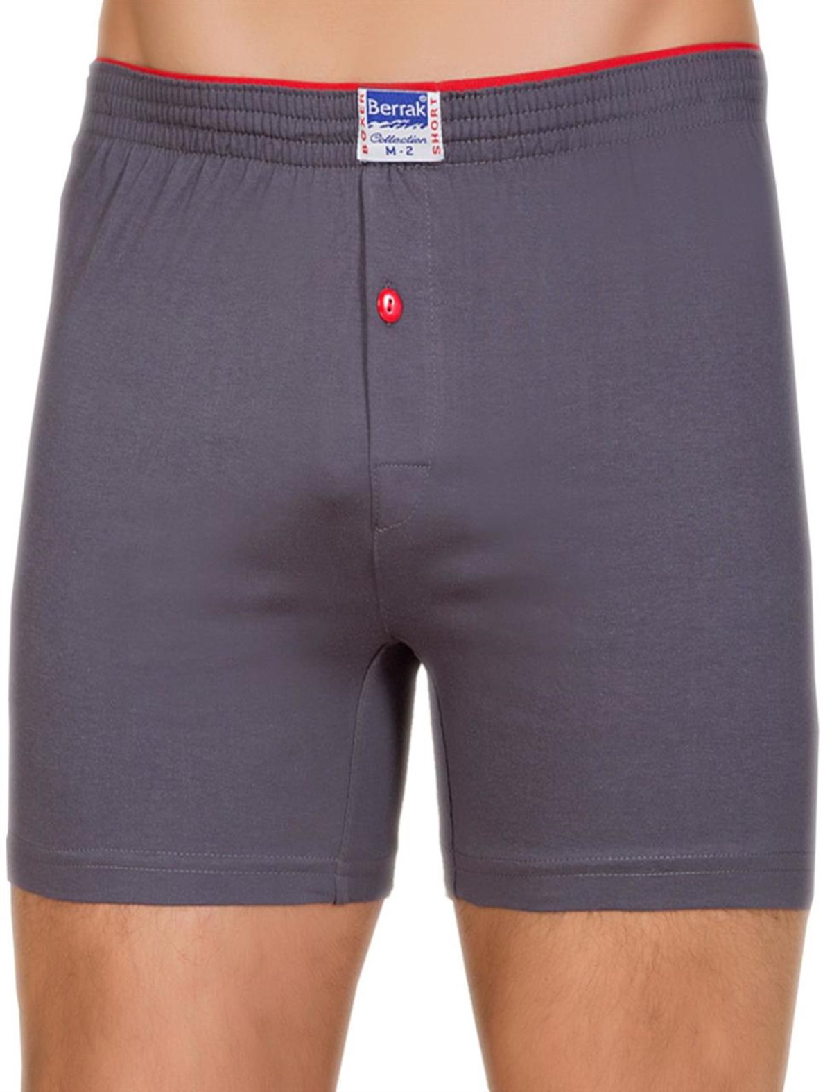 BoxerBerrak 1099 6'lı Ekonomik Paket %100 Pamuk Havlu Bel Düğmeli Erkek Boxer