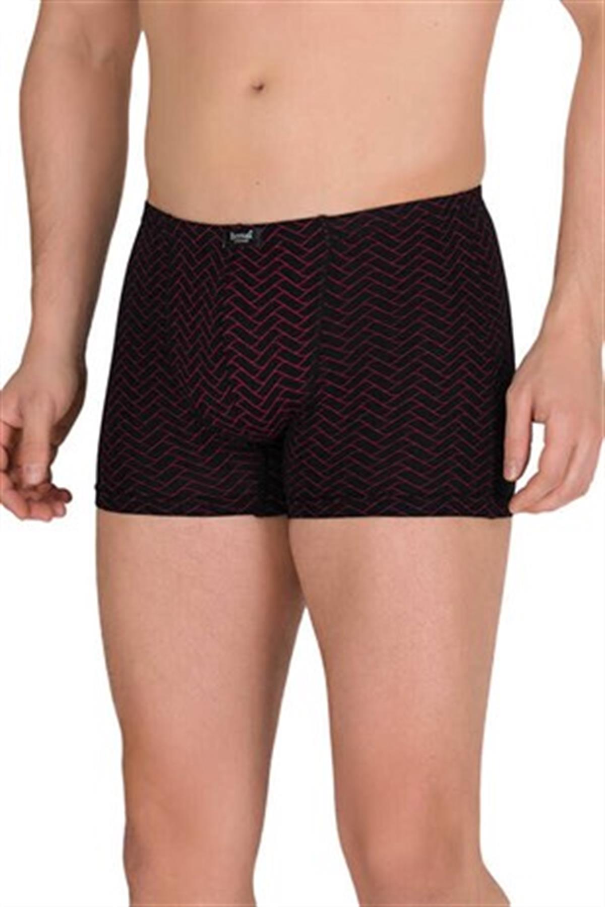 BoxerBerrak 4497 Likralı Modal İnce Belli Desenli Erkek Boxer