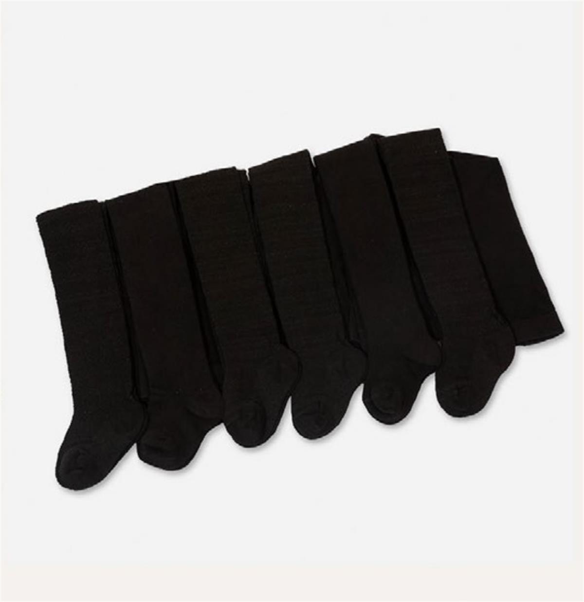 Çorap6'lı Paket Düz Renk Kız Ve Erkek Bebek Mevsimlik Külotlu Çorap 
