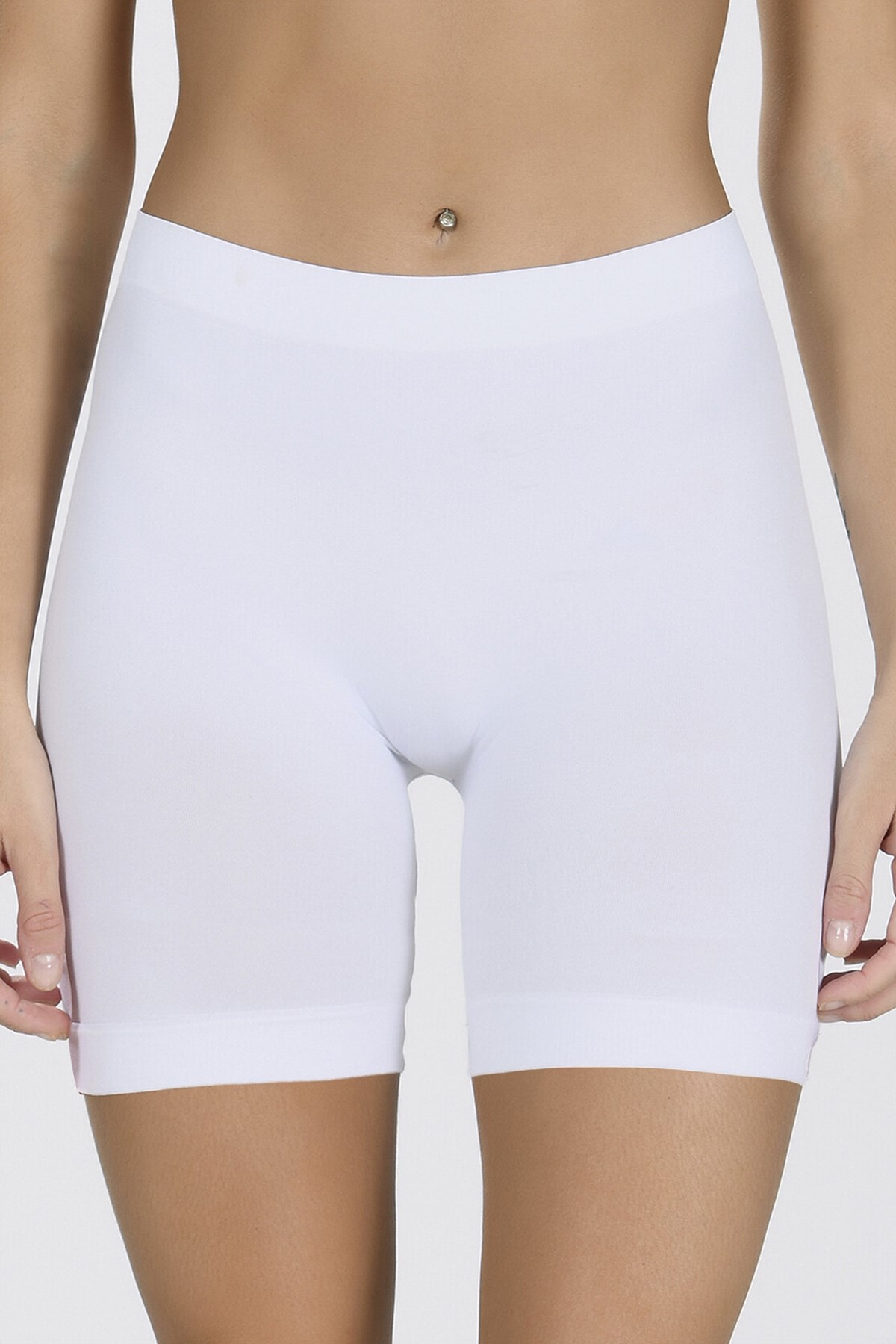 Külot, String, TangaNBB 2029 Dikişsiz Toparlayıcı İz Yapmayan Kadın Uzun Boxer Şort