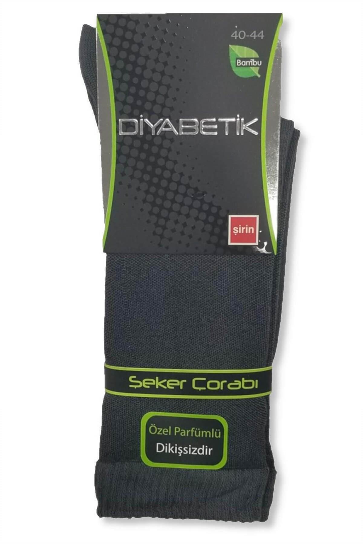 Şirin 3'lü Paket Bambu Diyabetik Lastiksiz Erkek Şeker Çorap |  Çamaşırcımshop