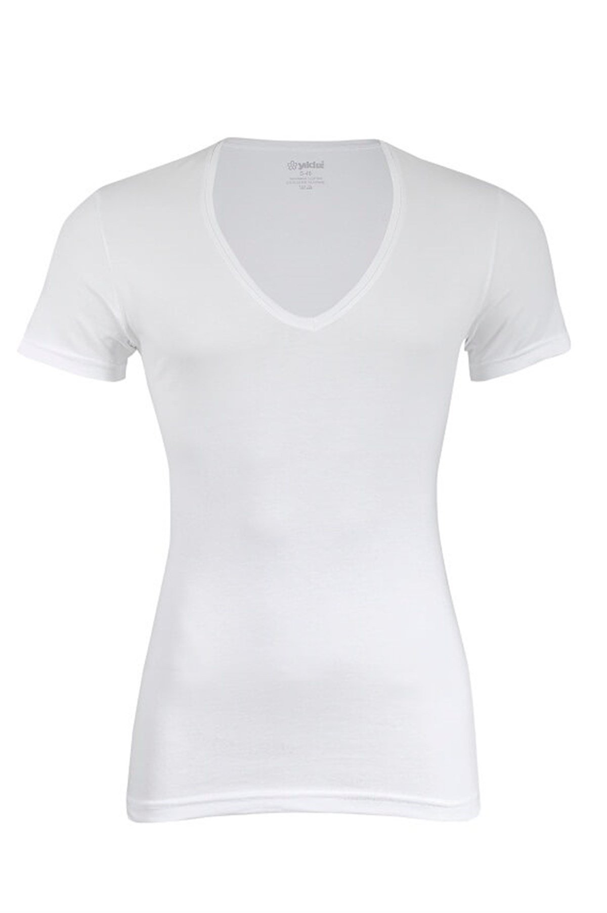 TişörtYıldızYıldız 355 Derin V Yaka Kısa Kollu T-Shirt