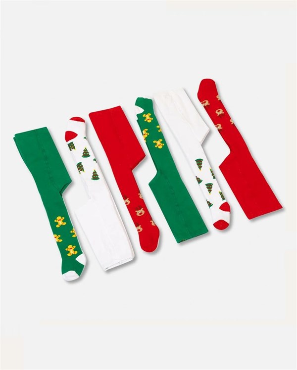 Çorap6'lı Paket Yılbaşı Konseptli Kışlık Unisex Bebek Havlu Külotlu Çorap