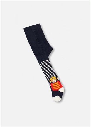 Çorapİtfaiyeci Hayvanlar Desenli Erkek Bebek Havlu Külotlu Çorap 3'lü Paket