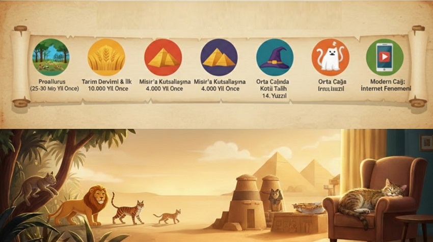 kedi evrimi, kedilerin tarihi, ilk evcil kedi