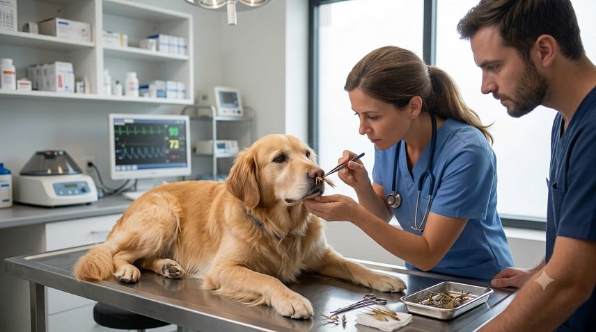 Köpeklerde Buruna Yabancı Cisim
