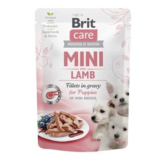 Brit Care Mini Irk Kuzu Etli Soslu Yavru Köpek Pouch Maması 85 Gr, Yavru Köpek Konservesi, Brit Care