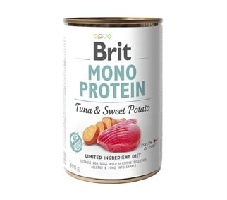 Brit Care Mono Protein Ton Balığı ve Tatlı Patetesli Köpek Konservesi 400 gr, Yetişkin Köpek Konservesi, Brit Care
