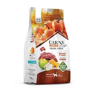 Carni Life Tahılsız Geyik Etli & Elmalı Yetişkin Kedi Maması 1,5 Kg, Yetişkin Kedi Maması, Carni Life
