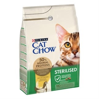 Cat Chow Sterilized Tavuklu Yetişkin Kuru Kedi Maması 3 Kg, Kısırlaştırılmış Kedi Maması, Purina