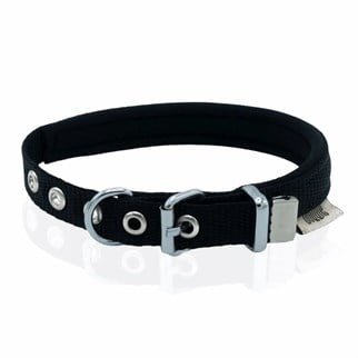 Doggie Comfort Sade Dokuma Boyun Tasması 1,5 X 20 - 25 Cm Siyah, KATEGORİSİZ, Doggie