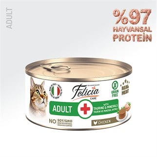 Felicia Tavuklu Ezme Yetişkin Kedi Konserve Maması 85 Gr, Yetişkin Kedi Yaş Mama, Felicia