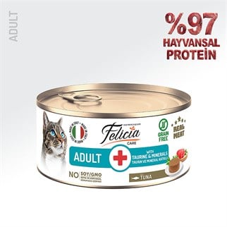 Felicia Ton Balıklı Ezme Yetişkin Kedi Konserve Maması 85 Gr, Yetişkin Kedi Yaş Mama, Felicia