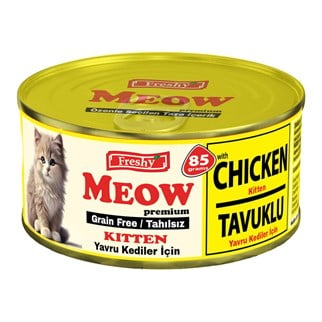 Freshy Meow Kitten Tavuklu Pate Tahılsız Yavru Kedi Konservesi 85gr, KATEGORİSİZ, Freshy
