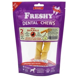 Freshy Ördekli Ciğer Deri Çubuk Köpek Ödülü 100 Gr, KATEGORİSİZ, Freshy