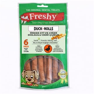 Freshy Ördekli Etli Ciğer Dolgulu Köpek Ödülü 120 Gr, KATEGORİSİZ, Freshy