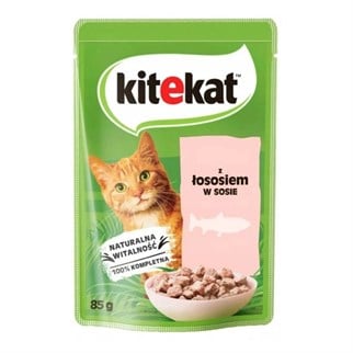 Kitekat Gravy Sos İçinde Somonlu Yetişkin Kedi Konservesi 85gr, KATEGORİSİZ, Kitekat