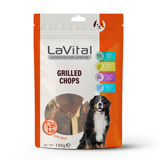 LaVital Kuzu Etli Pirzola Köpek Ödülü 100g, Köpek Ödül Maması, La Vital
