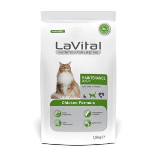 LaVital Maintenance Tavuklu Yetişkin Kedi Maması 1,5kg, Yetişkin Kedi Maması, La Vital
