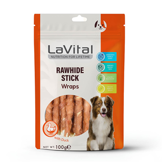 LaVital Ördek Eti Sarılı Çubuk Köpek Ödülü 100g, Köpek Ödül Maması, La Vital