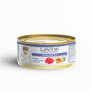 Lavital Ton Balıklı Enginarlı Yetişkin Kedi Konservesi 85GR, Yetişkin Kedi Yaş Mama, La Vital