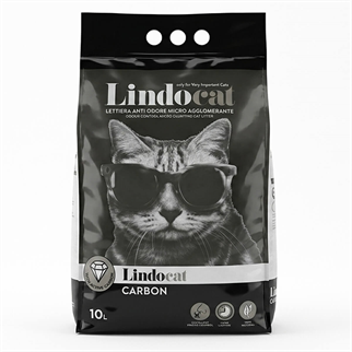 Lindocat Carbon Ekstra Güçlü Topaklanan Kedi Kumu 10 Lt, Bentonit Kedi Kumu, Lindo Cat