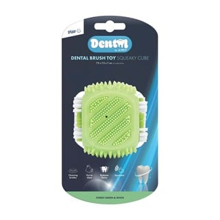 M-Pets Dental Squeaky Cube Diş Fırçalı Kauçuk Köpek Oyuncağı 7,9 x 7,5 x 7 cm, KATEGORİSİZ, M-Pets