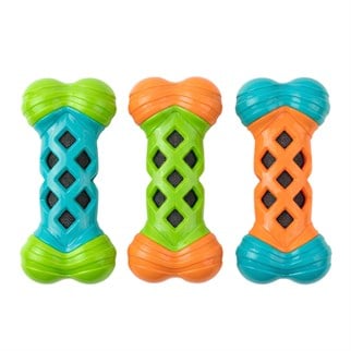 MerkoPets Hışırtılı Plastik Kemik Köpek Oyuncağı 17x9cm, Kauçuk Plastik Oyuncaklar, MerkoPets