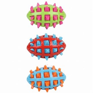 MerkoPets Vinil Amerikan Topu Şeklinde Sesli Köpek Oyuncağı 17cm, Vinil ve Latex Oyuncaklar, MerkoPets