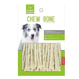 Nunbell Beyaz Burgu Çubuk 12 Cm 25 Li, Köpek Ödül Kemiği, Nunbell