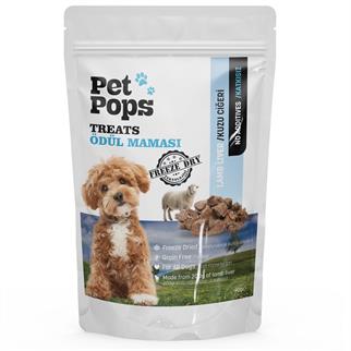 Pet Pops Freeze-Dried Köpek Ödülü 100% Kuzu Ciğeri 40 Gr, Köpek Atıştırmalıkları, Pet Pops