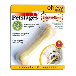 Petstages Chick A Bone Tavuk Aromalı Köpek Çiğneme Kemiği Xsmall, Kemik Şekilli Kemirme Oyuncakları, Petstages