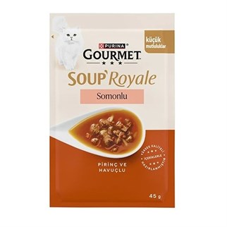 ProPlan Gourmet Royale Soup Salmon Kedi Çorbası 45 Gr, Kedi Ödül Maması, Proplan