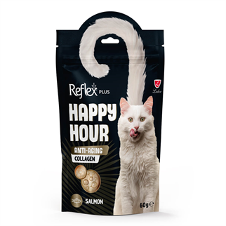 Reflex Happy Hour Anti-Aging Collegen Kedi Ödülü 60 Gr, Kedi Ödül Maması, Reflex