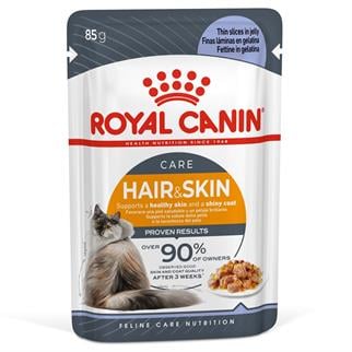 Royal Canin Hair&Skin Jelly Kedi Konservesi 85 Gr, Yetişkin Kedi Yaş Mama, Royal Canin