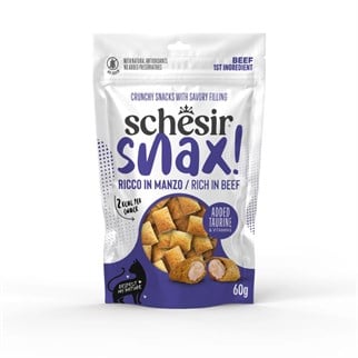 Schesir Snax Sığır Etli Dolgulu Kedi Ödülü 60 Gr, Kedi Ödül Maması, Schesir
