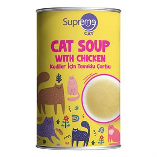 Supreme Cat Tavuklu Kedi Çorbası 135 Ml, Kedi Ödül Maması, Supreme