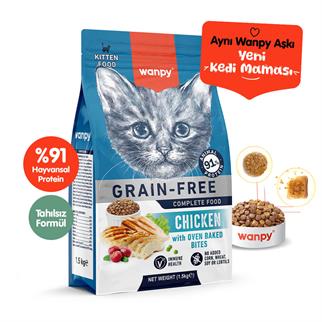 Wanpy Tahılsız Tavuklu Yavru Kedi Maması 1,5 kg, KATEGORİSİZ, Wanpy