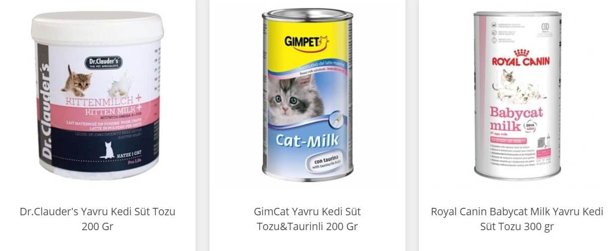 yavru kedi süt tozu
