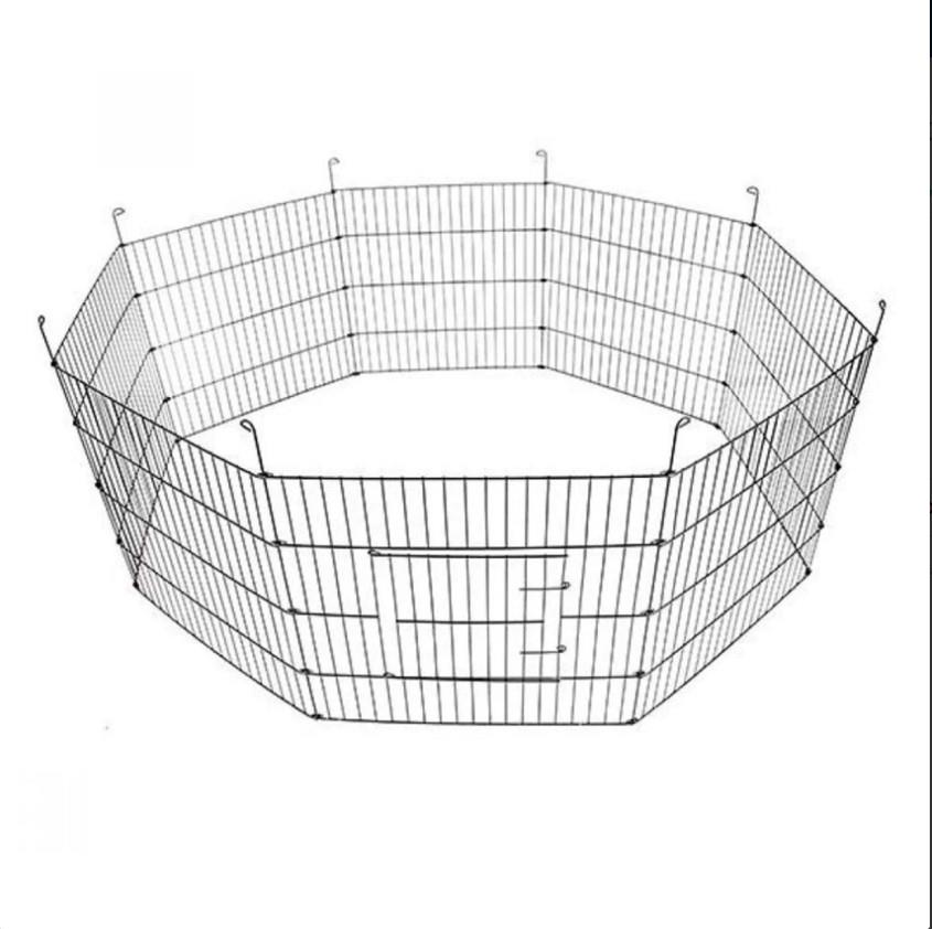 Aqua Boutique Siyah Metal Kedi Köpek Çiti 61*48 CM