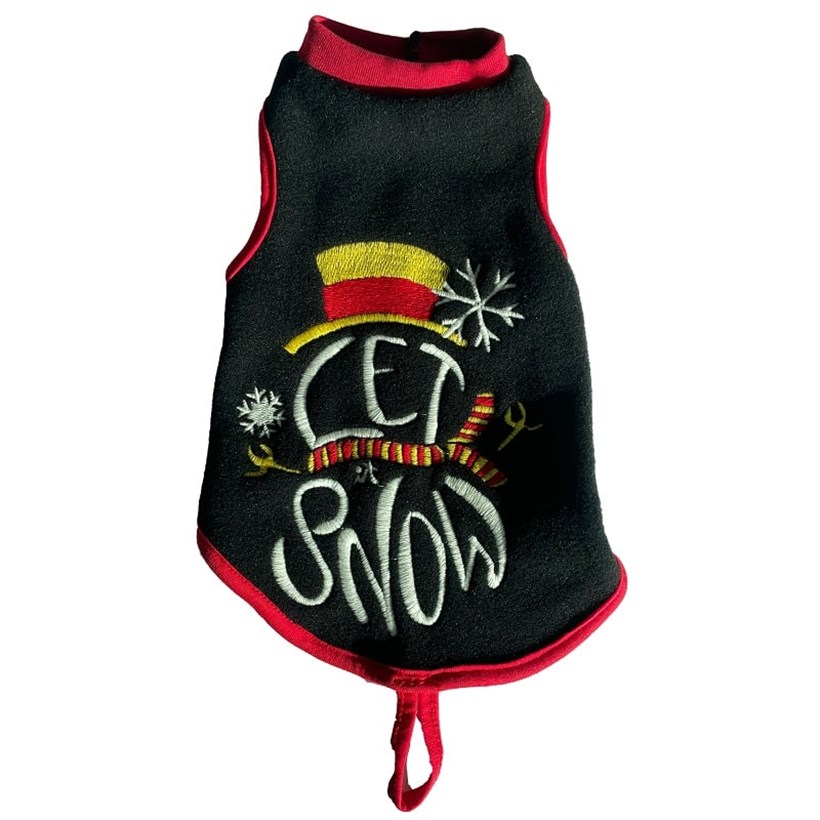 Pet Pretty Bacco Milano Polar Siyah Köpek Tişörtü 2XL