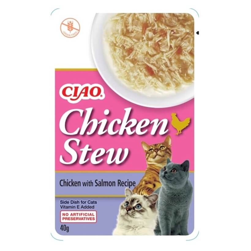 Ciao Chicken Stew Tavuk Güveç ve Somon Balıklı Pate 40 Gr