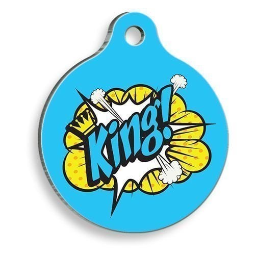 Dalis King Yuvarlak Kedi ve Köpek Künyesi 3,8 Cm