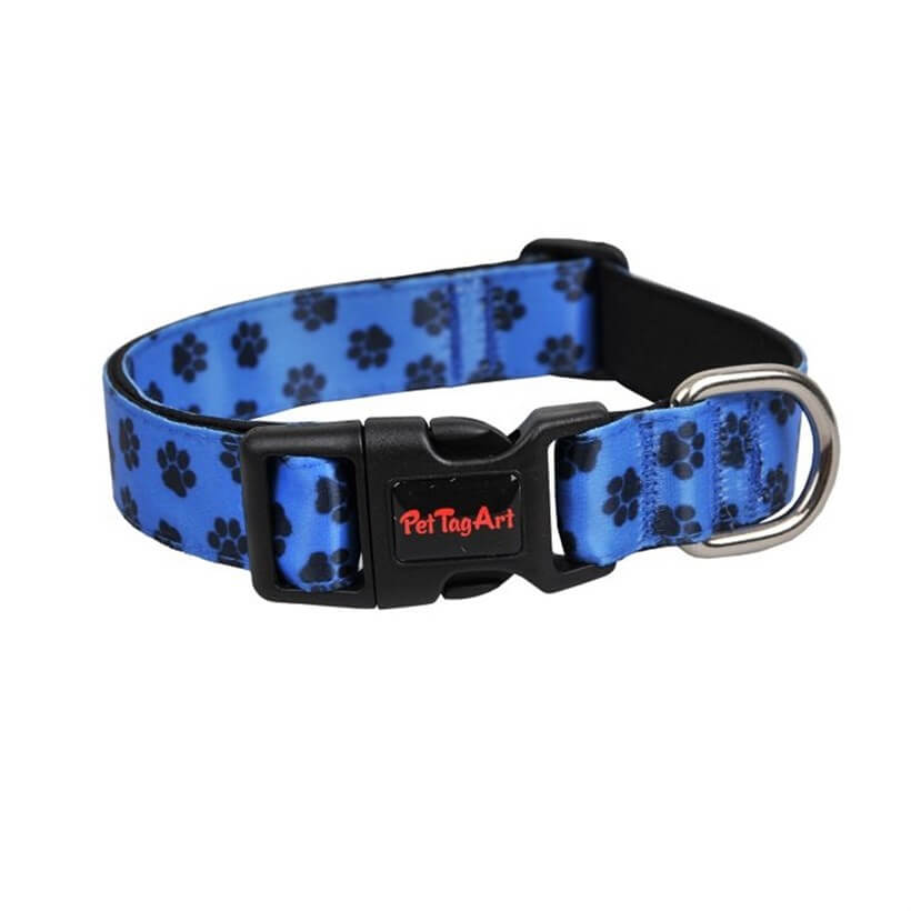 Dalis Pati Desenli Köpek Boyun Tasması Medium 30-45 Cm Lacivert