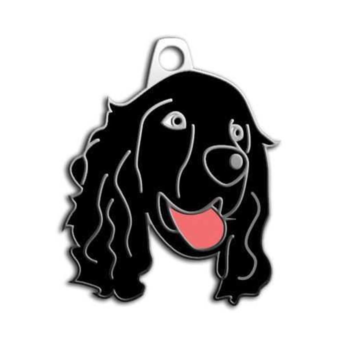 Dalis Pet Tag Cocker Köpek Künyesi Siyah