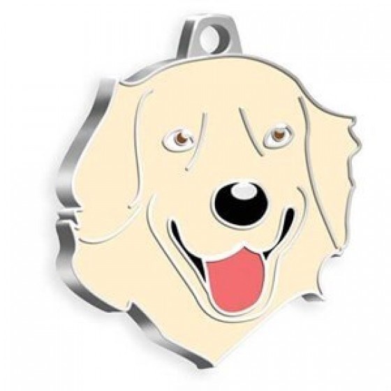 Dalis Pet Tag Golden Retriever Köpek Künyesi Şampanya Rengi