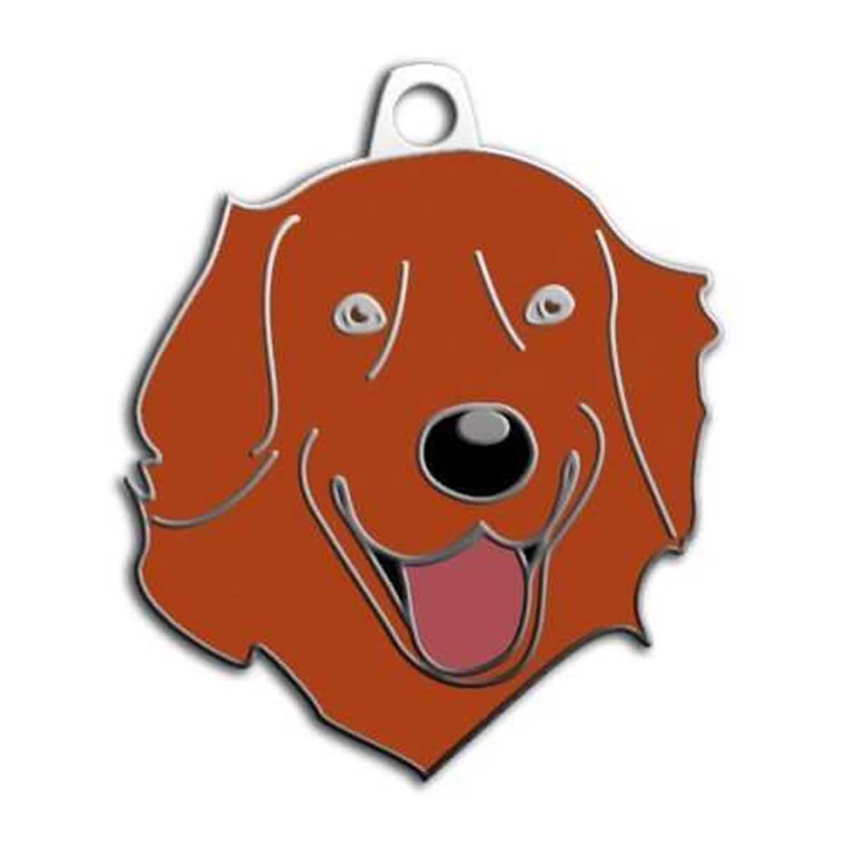Dalis Pet Tag Golden Retriever Köpek Künyesi Kızıl