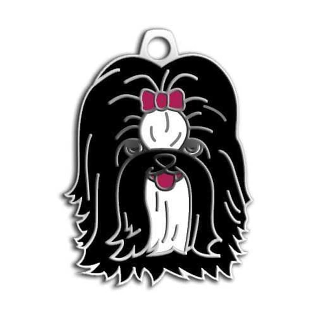 Dalis Pet Tag Shih-Tzu Köpek Künyesi Siyah